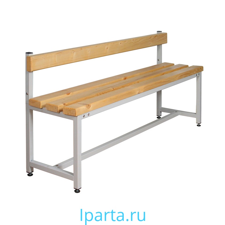 Скамейка деревянная со спинкой СК-1С Iparta