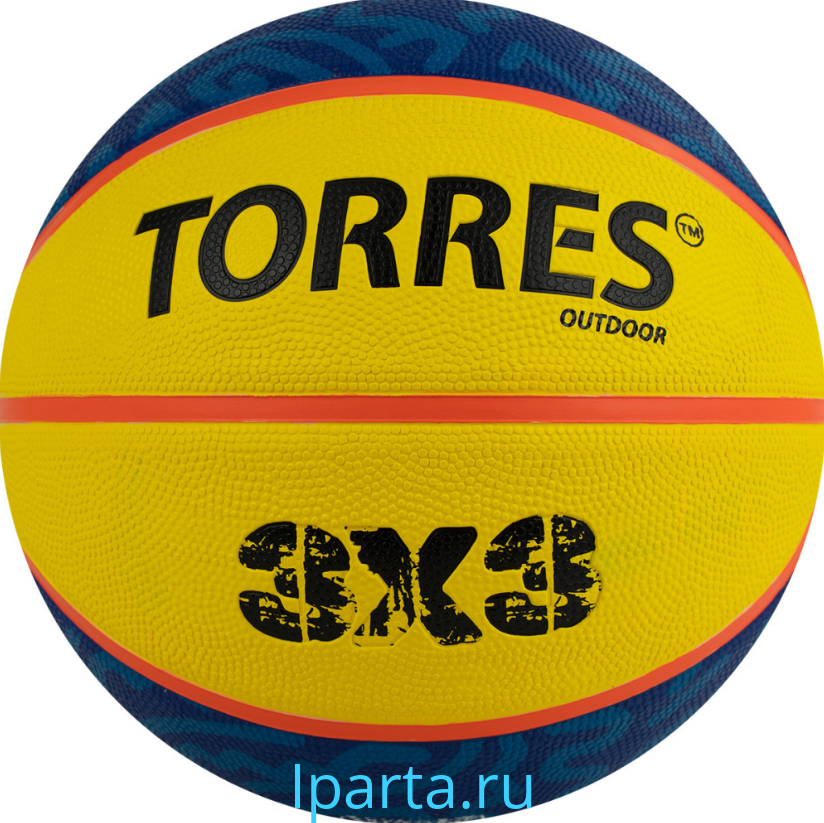 Мяч баскетбольный TORRES 3x3 OUTDOOR, p. 6, резина Iparta