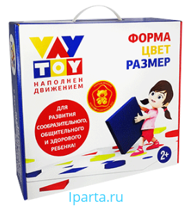 Подвижная развивающая игра VAY TOY «Форма, цвет, размер» купить Iparta .ru