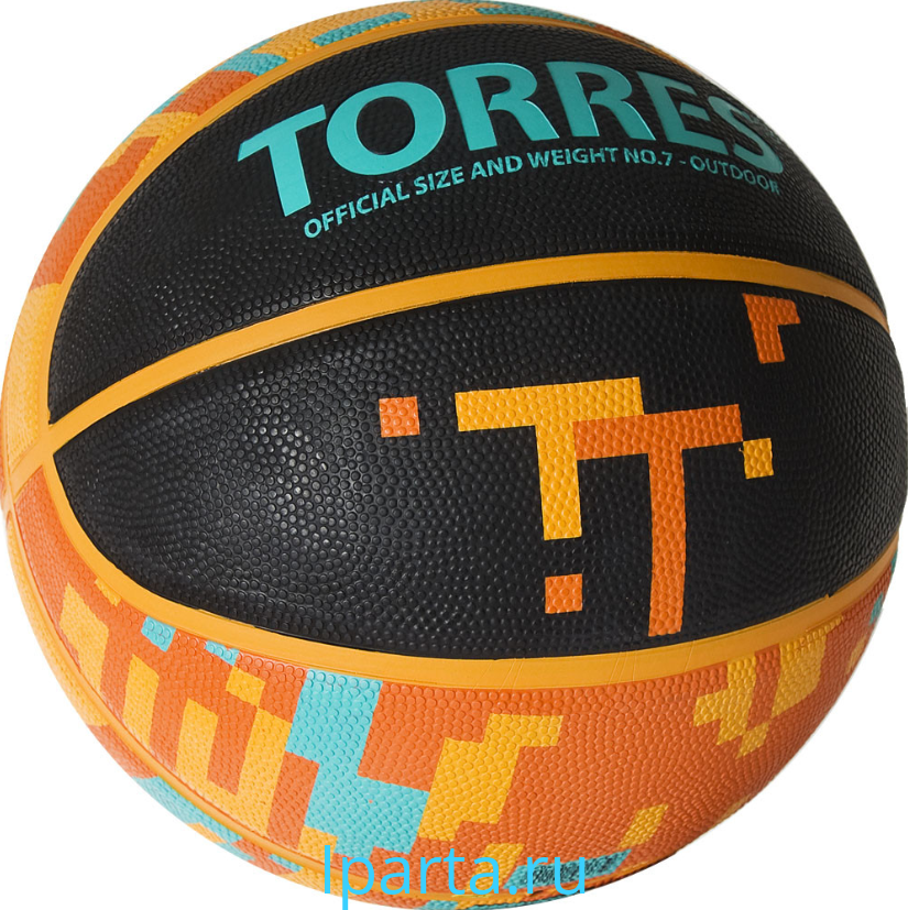 Мяч баскетбольный TORRES TT, p.7, резина Iparta