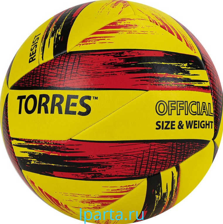 Мяч волейбольный TORRES RESIST, р.5, ПУ Iparta