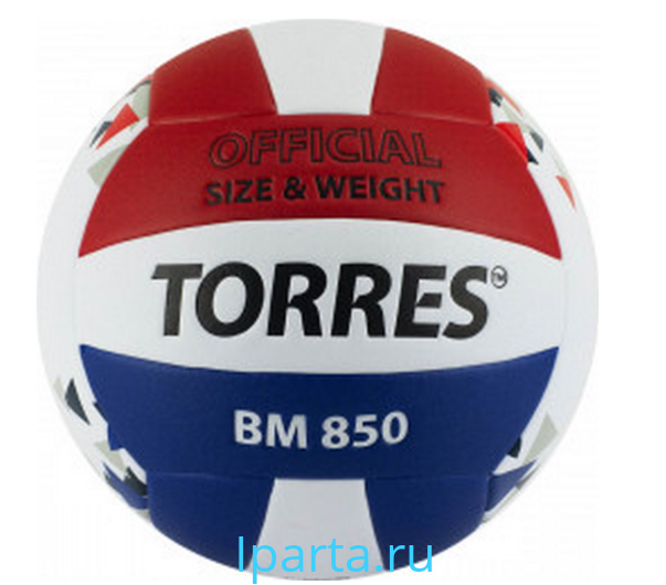 Мяч волейбольный TORRES BM850, р.5, синт. кожа (ПУ) Iparta