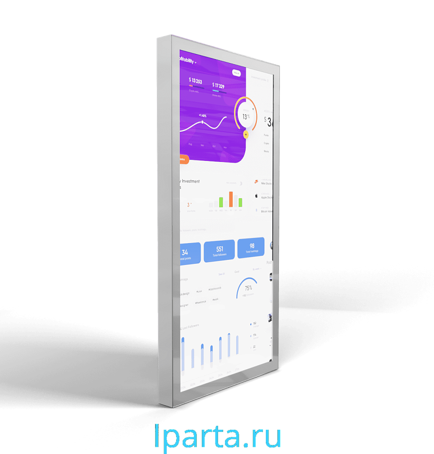 Настенный интерактивный киоск NEO 27" интернет магазин Iparta.ru