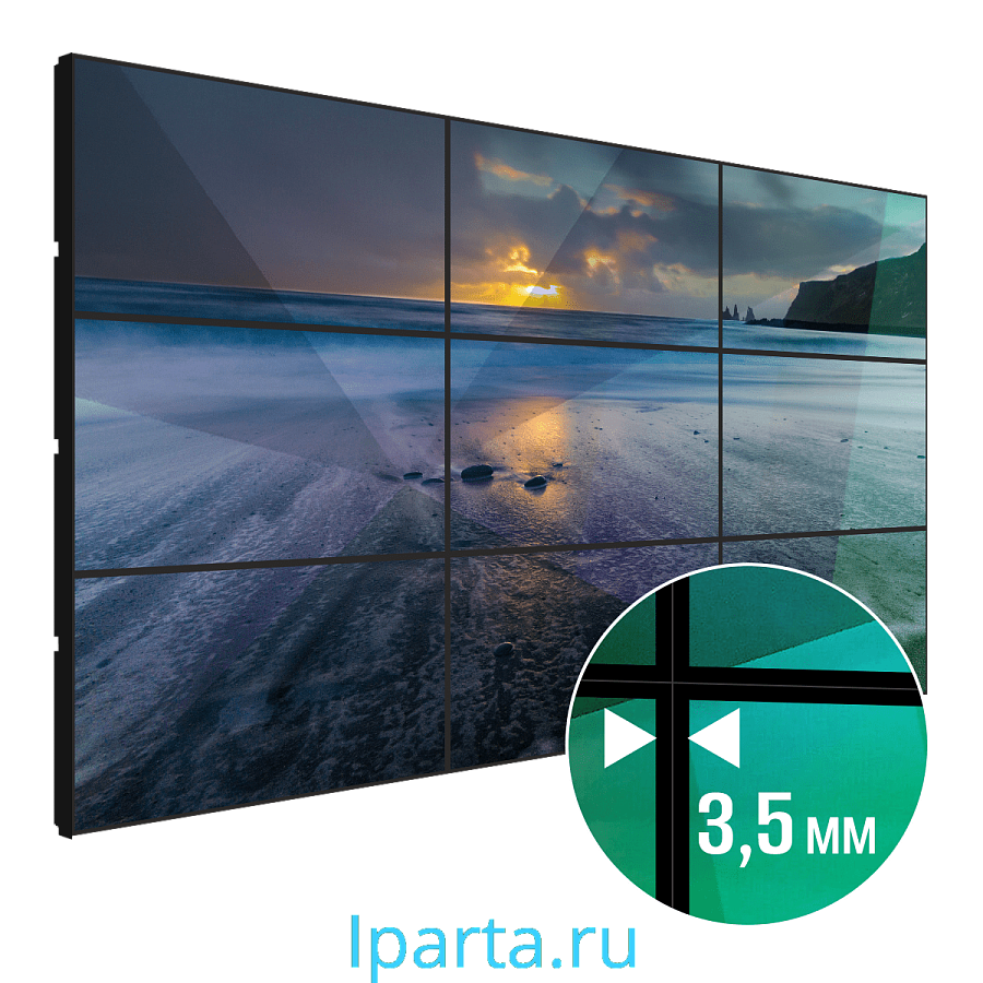 Видеостена LigaSmart 3х3 / 3,5мм интернет магазин Iparta.ru