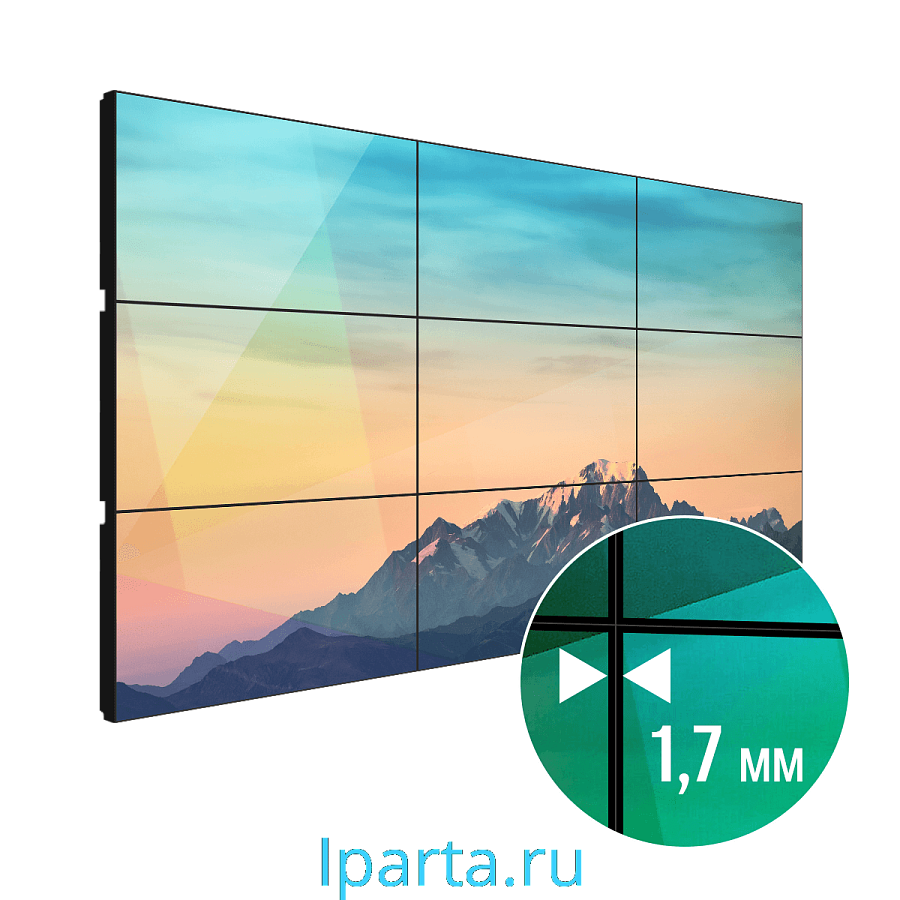 Видеостена LigaSmart 3х3 / 1,7мм интернет магазин Iparta.ru